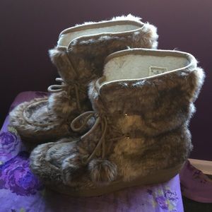 Beautiful fury boots